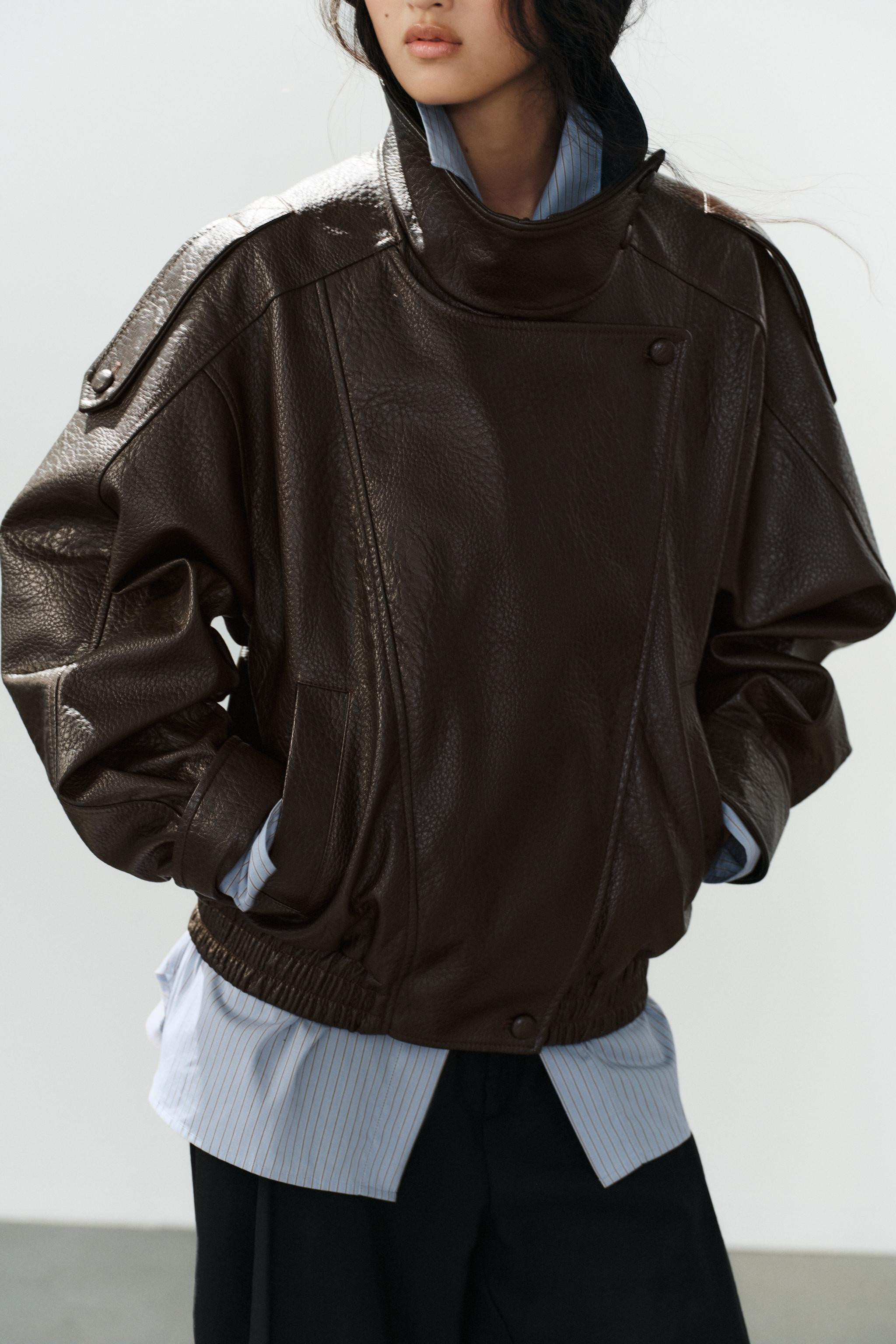 FAUX LEATHER JACKET | Zara US