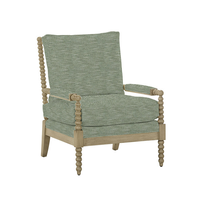 Shiloh Spool Chair with Deep Seat & Vintage Texture Custom Upholstery Options | Ballard Designs, Inc.
