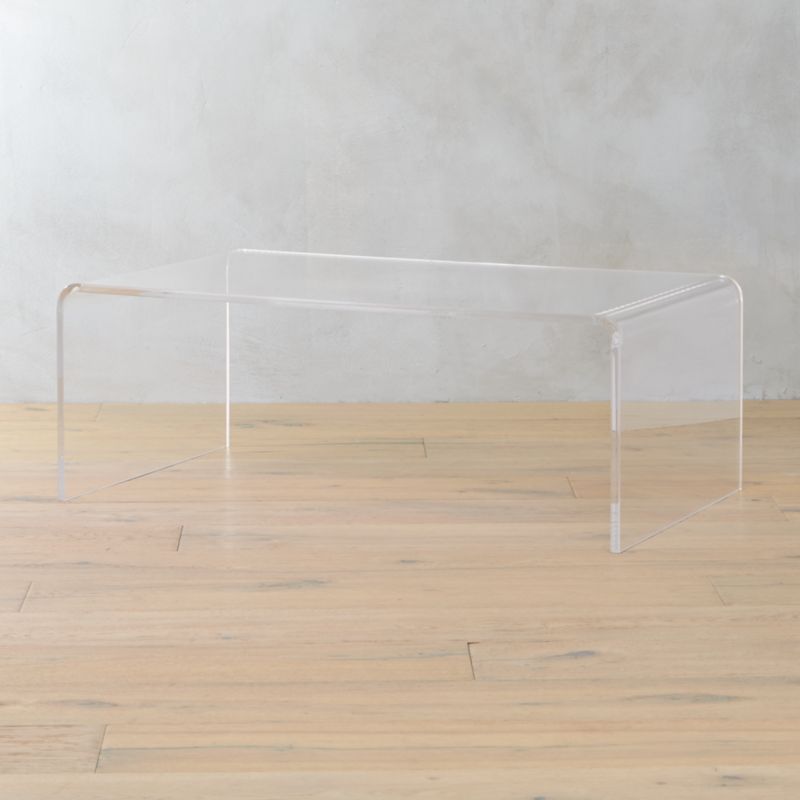 Peekaboo Acrylic Coffee Table + Reviews | CB2 | CB2