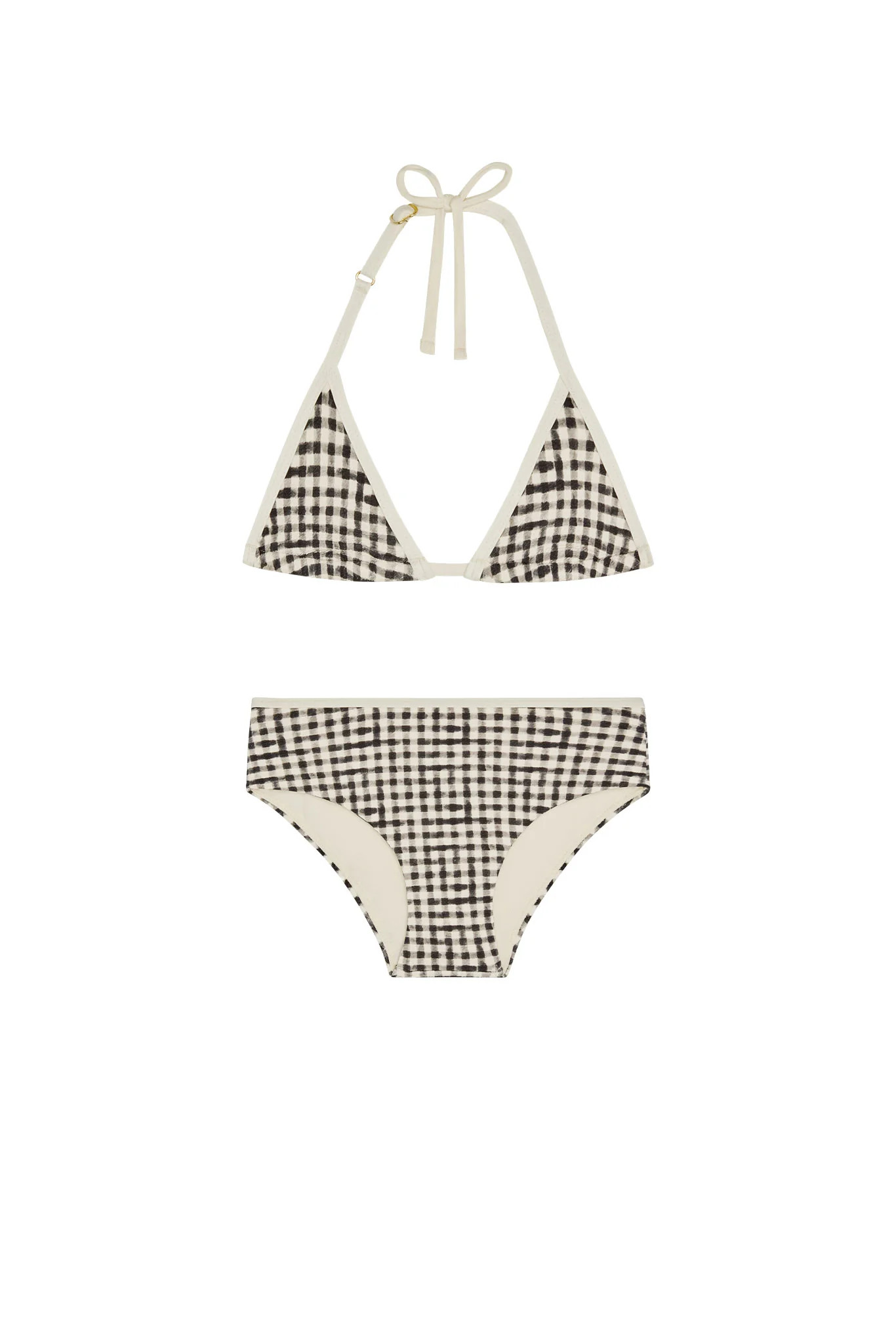 La Jolla Shirt - Black Gingham | Monday Swimwear
