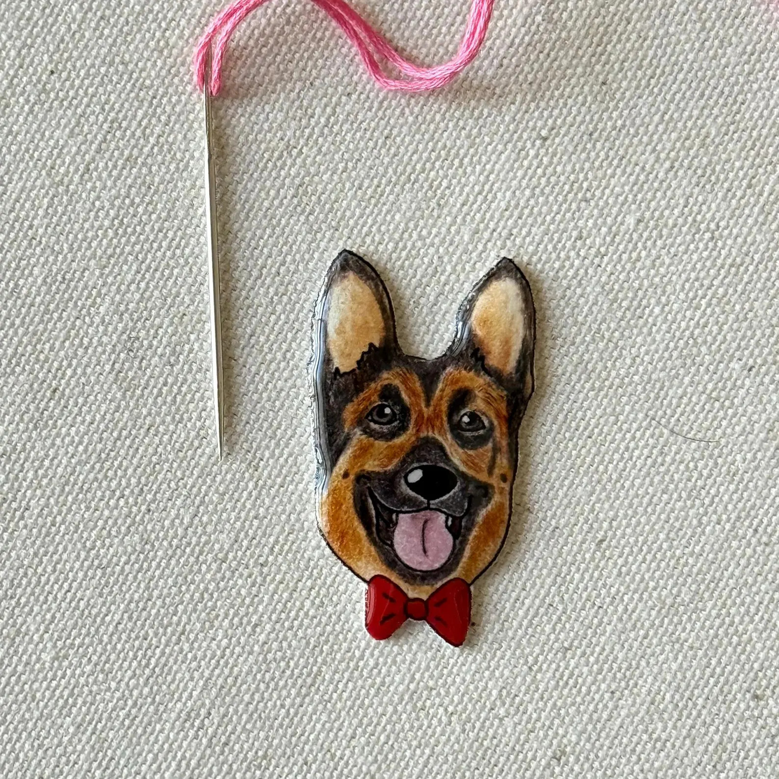 German Shepherd Needle Minder: Embroidery Tool, Sewing Clip, Dog Lover Gift | Etsy (Global)