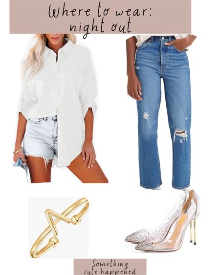 Classic look
Gorgeous pumps
White button down
Levi’s jeans 

#LTKSeasonal #LTKsalealert #LTKFind
