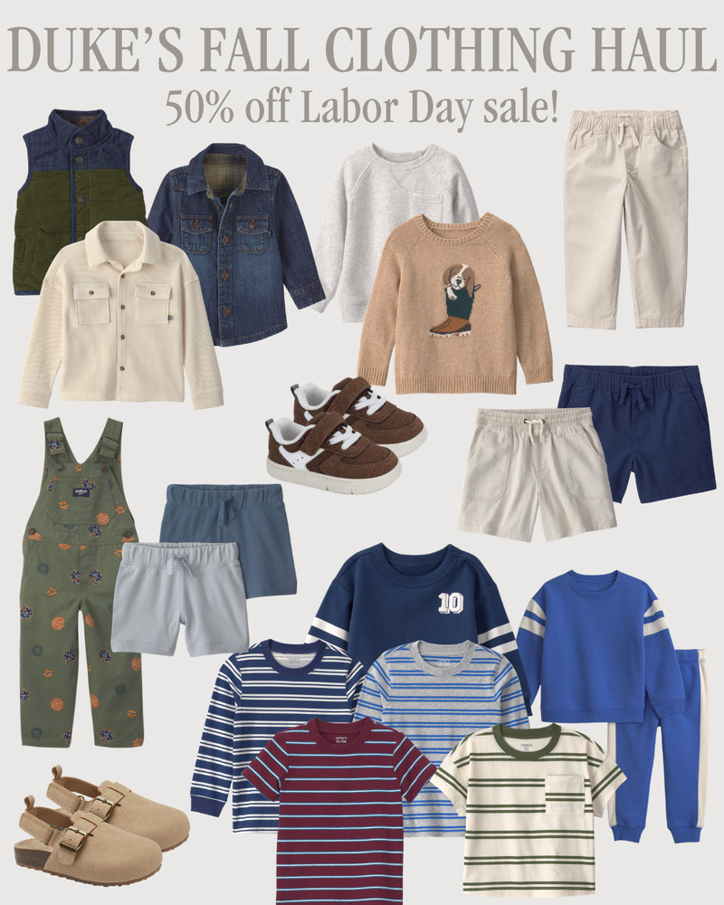 Duke's go-to outfits! All from Carter's!

Get 50% off anything when you shop their Labor Day Sale!

#LTKSaleAlert #LTKBaby #LTKKids
