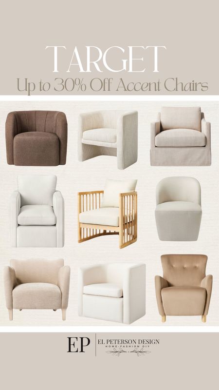 Up to 30% off 
Accent chairs 

#LTKsalealert #LTKhome