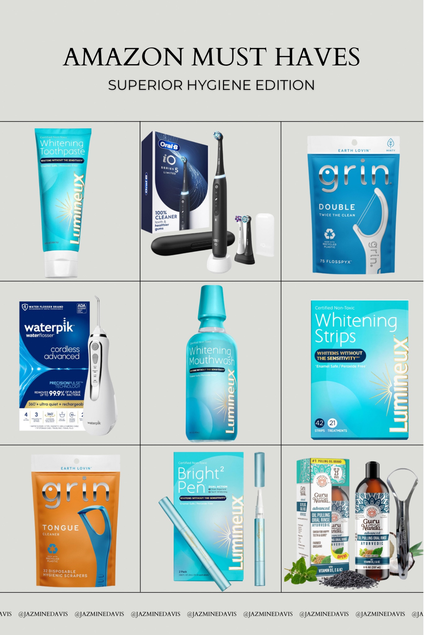 The superior oral hygiene routine that guarantees a sparkly white smile, healthy mouth microbiome, and good breath. You’ll find these on my bathroom sink on any given day and believe me when I say it’s a critical component to a healthy and hygienic way of being 😌

#hygieneroutine #selfcare #routine 

#LTKFindsUnder100 #LTKBeauty #LTKFindsUnder50
