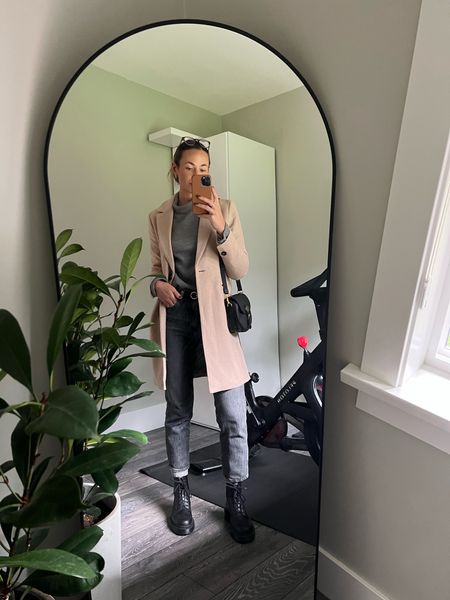 Wfh 🤝 running mid day errands 

Glasses are from kits.ca 
The sweater was a thrift find but you can find a comparable sweater at Reformation.
The coat is from RW&Co

#LTKstyletip #LTKSeasonal #LTKhome