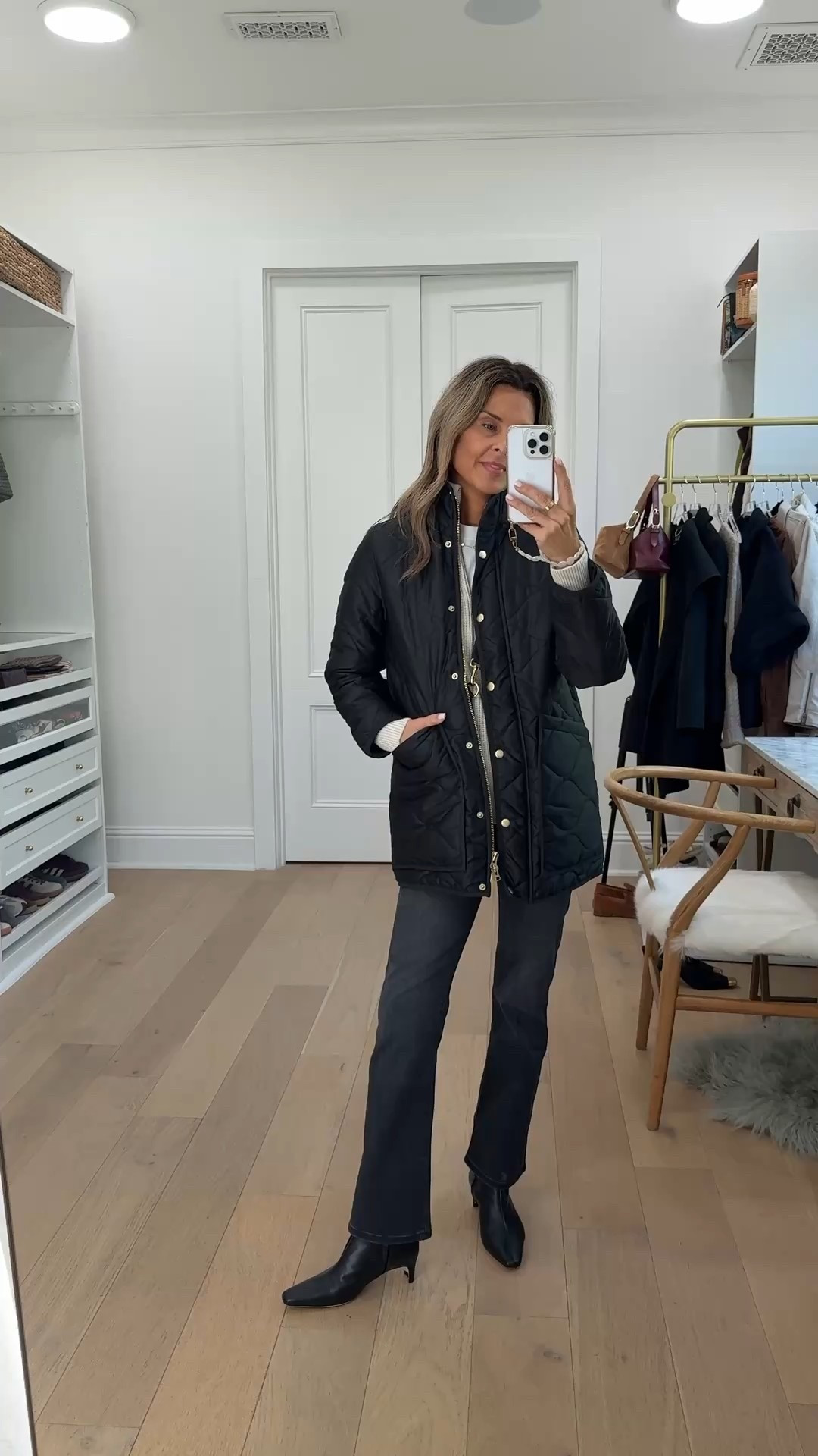 Quince fall drop! I’m 5’6’’.
-All coats and sweaters size XS
-Black quilted coat I could use a S in, it’s tight in the shoulders!
-Crepe pants size 2
-Jeans size up
@onequince #QuincePartner #liketkit

#LTKFindsUnder100 #LTKOver40