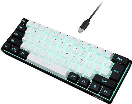 Amazon.com: Snpurdiri 60% Wired Gaming Keyboard, RGB Backlit Ultra-Compact Mini Keyboard, Waterpr... | Amazon (US)