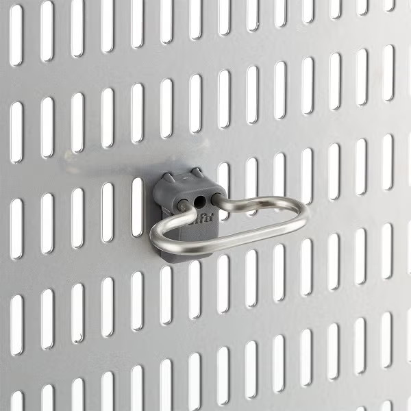 Elfa Utility Short Tool Hook Grey Pkg/5 | The Container Store