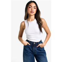 Womens Boohoo Basics Tank Top - White - 10 | boohoo (US & Canada)