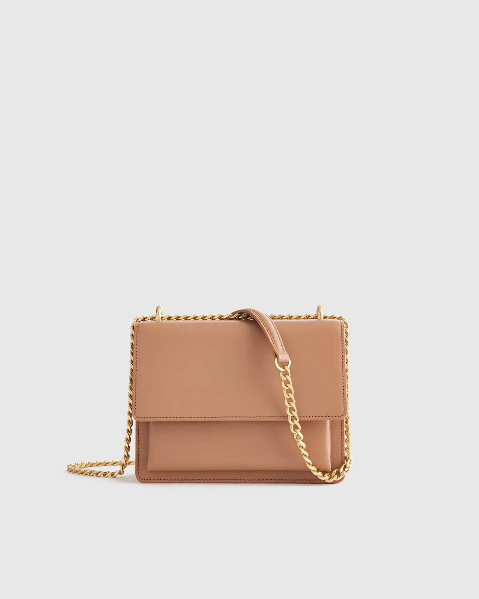 Italian Leather Flap Convertible Shoulder Bag | Quince