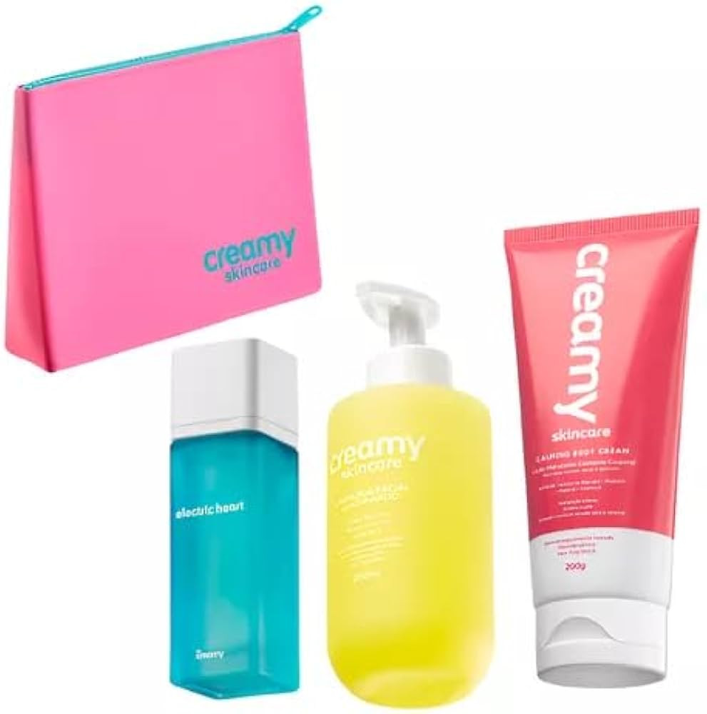 Kit Limpador Glicerinado Calming Body Fragrância Electric Heart Deo Colônia Creamy 75ml + Neces... | Amazon (BR)
