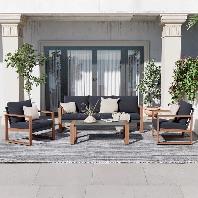 Arunas 5 - Person Seating Group with Cushions | Wayfair North America