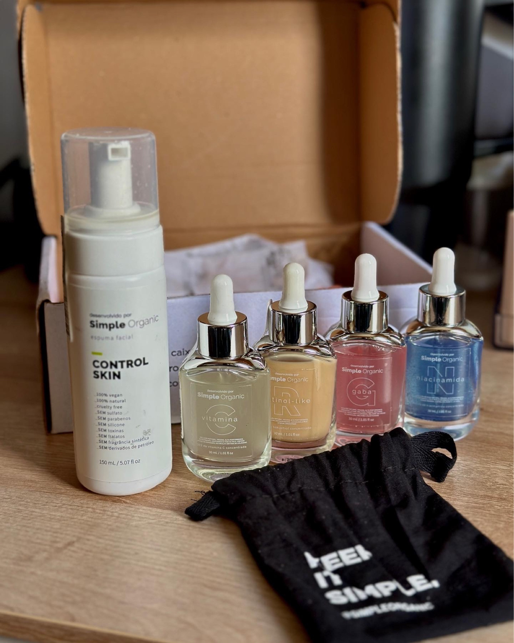 Rotina de skincare potente, rica em qualidade e performance com Simple Organic 🖤✨ #LTLBrasil #TeoriaNaPraticaLTK #LTKskincare