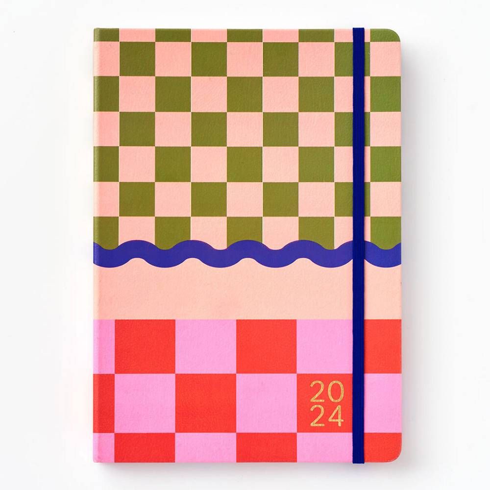 2024 Trendy Check Planner | Paper Source | Paper Source