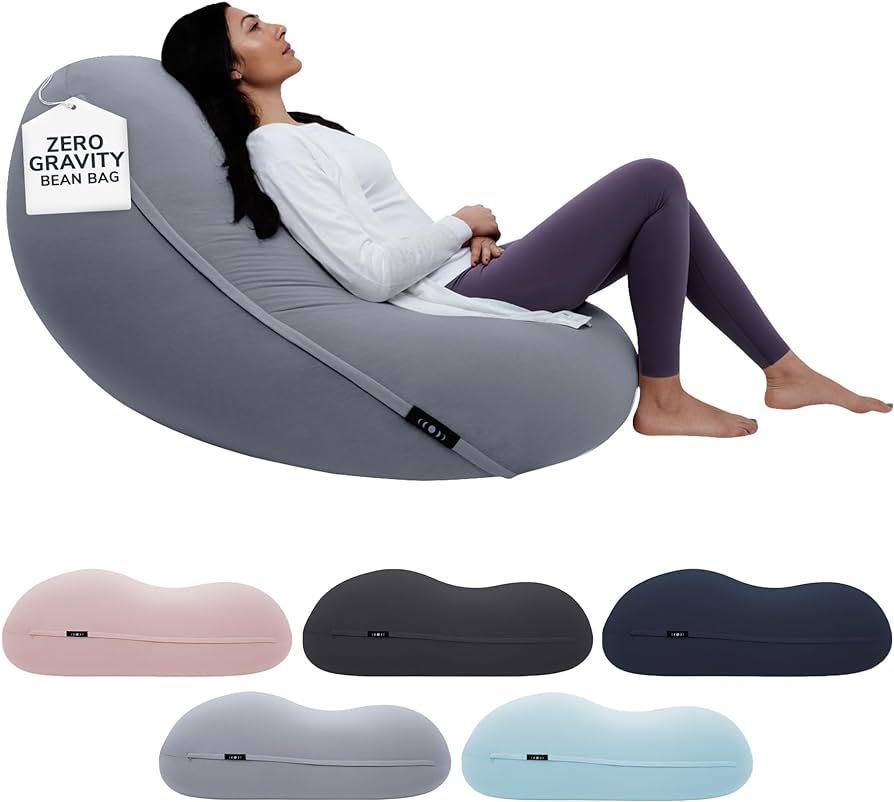 Moon Pod Bean Bag Chairs for Adults, Gray – The Zero-Gravity Beanbag Chair for Stress, Comfort ... | Amazon (US)