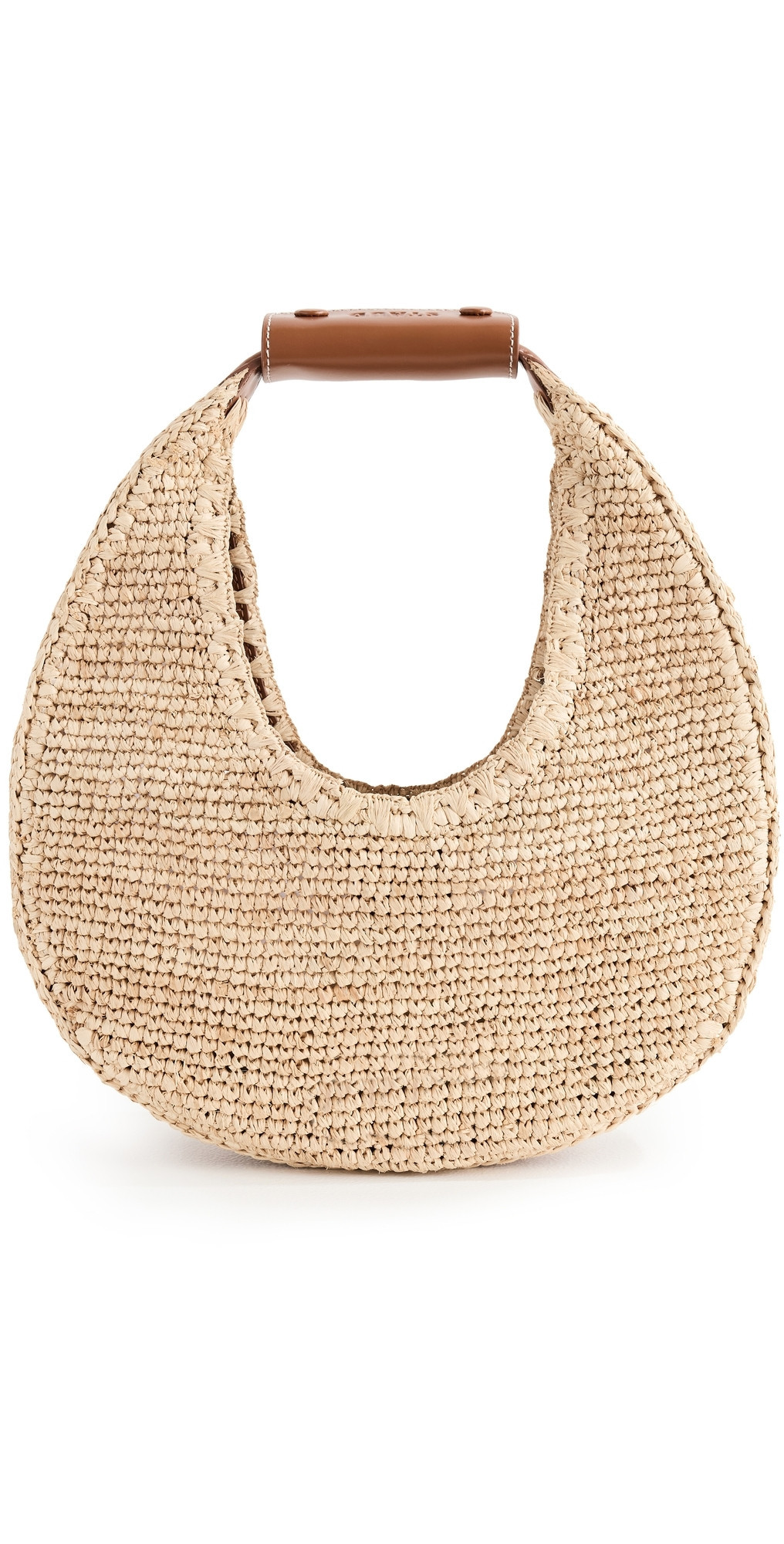 STAUD Moon Raffia Tote Bag Natural/Tan One Size | Shopbop