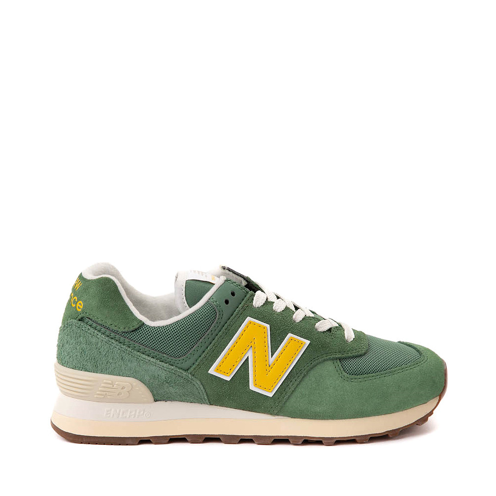 Womens New Balance 574 Athletic Shoe - Mallard Green / Ginger Lemon / Sea Salt | Journeys