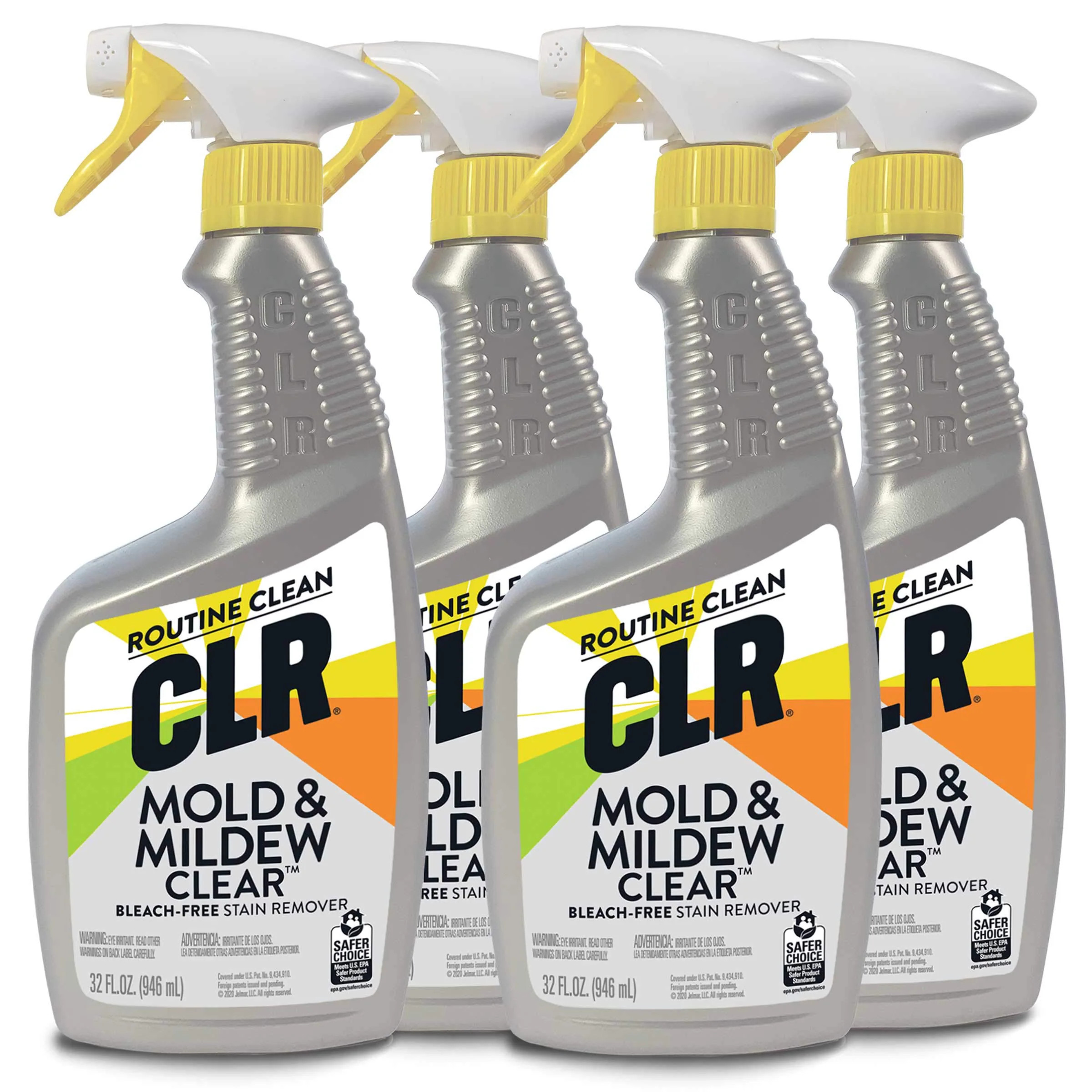 CLR Mold and Mildew Clear Spray - Powerful Bleach-Free Stain Remover for Indoor and Outdoor Use (4 Pack 32 Ounce) Marble | DFP-R-600618QTY-4 | Lowe's
