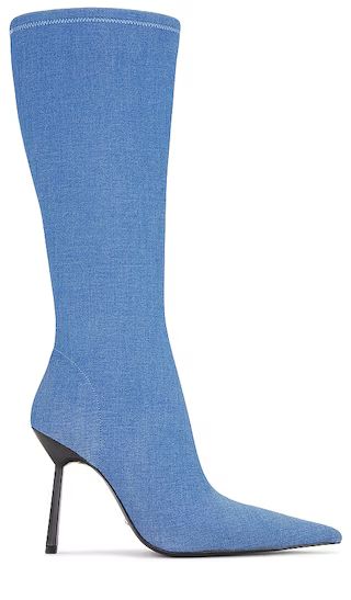 Stretch Boot in Blue | Revolve Clothing (Global)