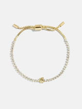 Bubble Initial Custom Tennis Bracelet - Tennis Bracelet | BaubleBar (US)