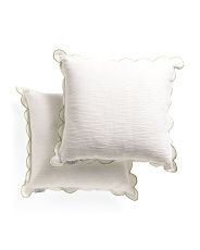 20x20 Textured Pillow With Scalloped Edges | Home Essentials | Marshalls | Marshalls