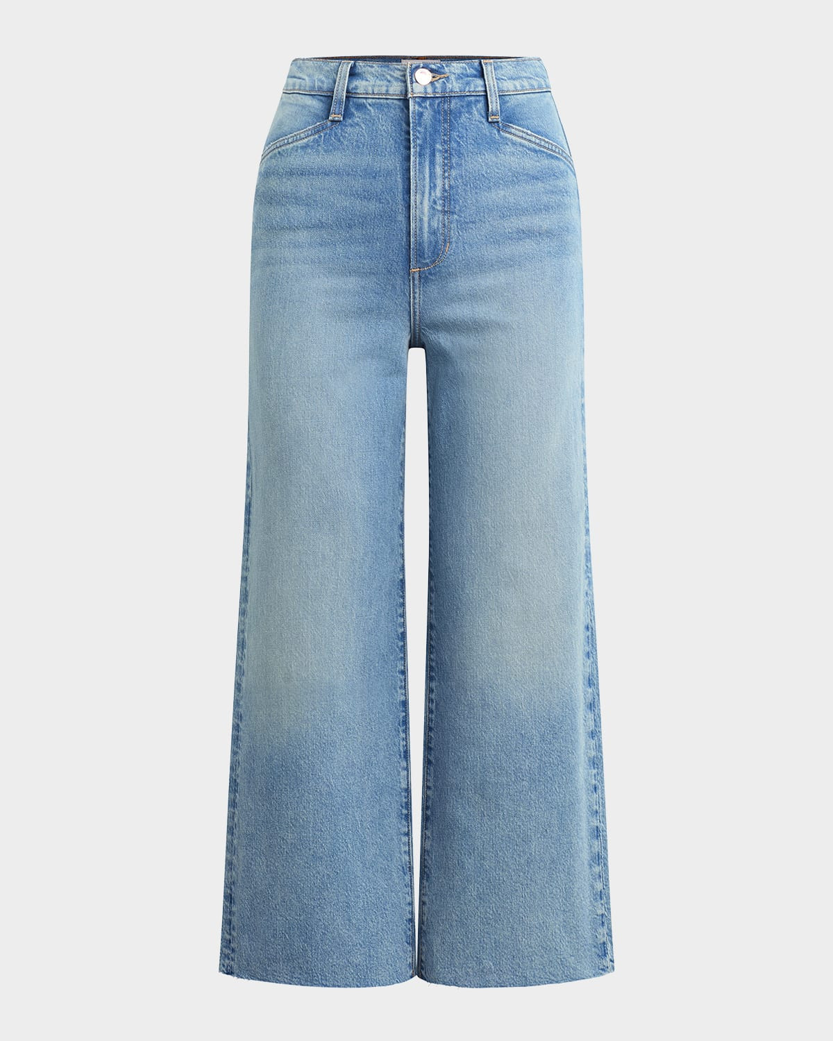 The Mischa Super High-Rise Wide Cropped Jeans | Neiman Marcus