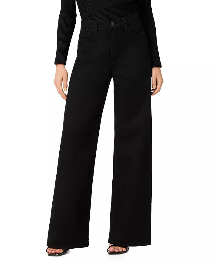 The Mia High Rise Wide Leg Jeans in Black | Bloomingdale's (US)