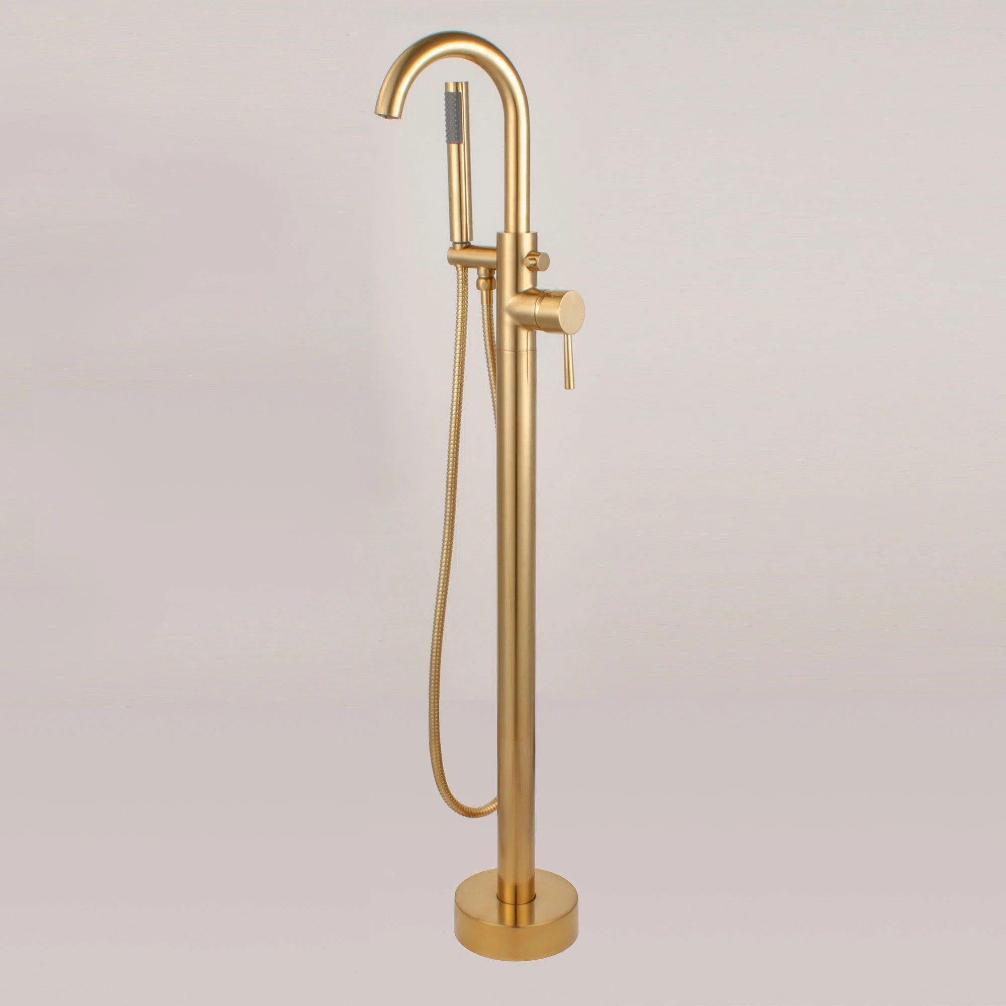 WoodBridge Single Handle Floor Mounted Freestanding Tub Faucet with Handshower & Reviews | Wayfai... | Wayfair North America