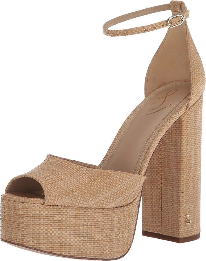 Amazon.com | Sam Edelman Women's Kori Platform Sandal, Sunrise Blush, 12 | Pumps | Amazon (US)