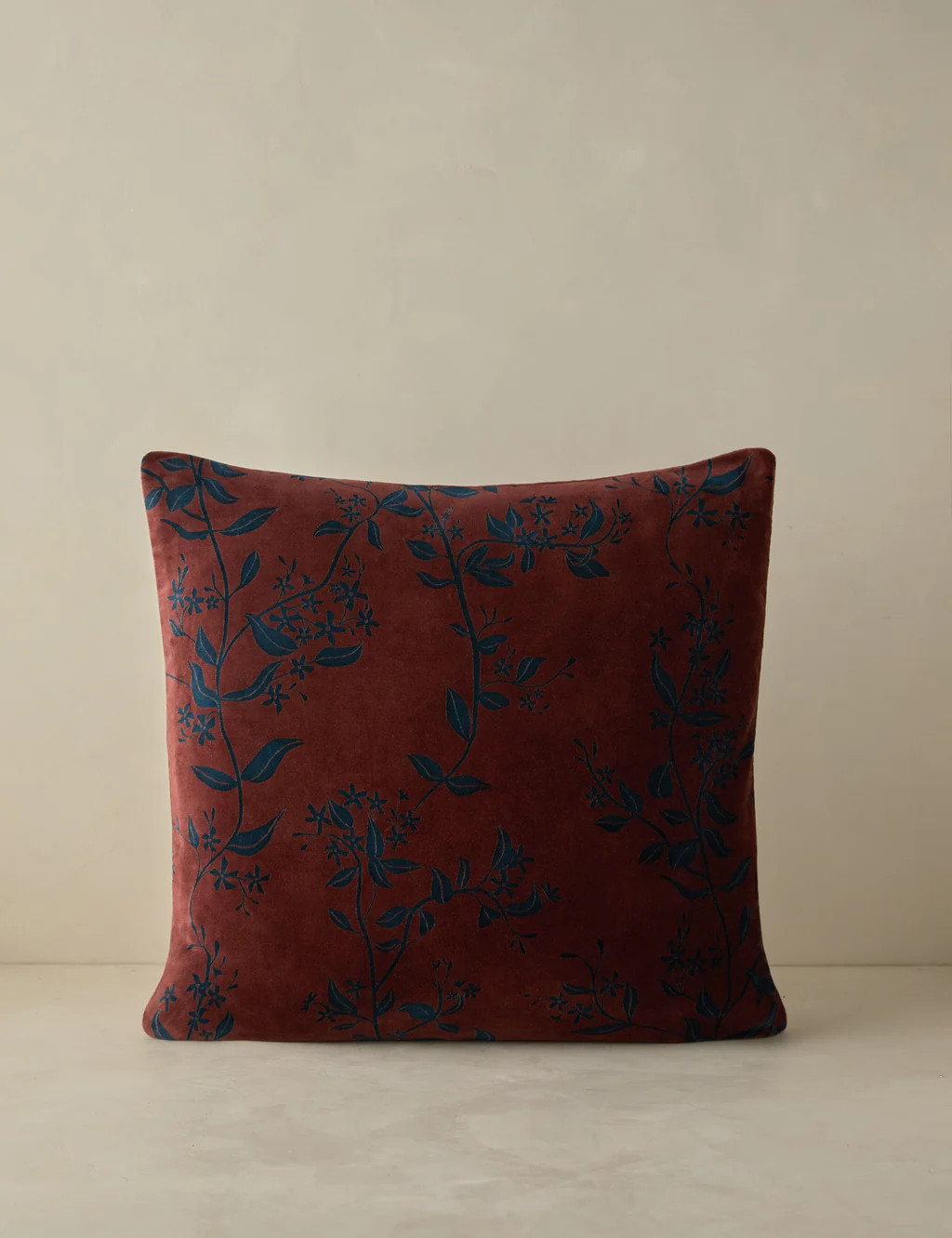 Carmine Velvet Pillow | Lulu and Georgia 