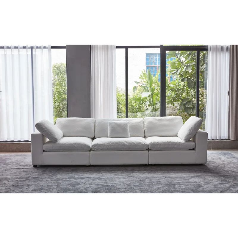 133'' Slipcovered Sofa | Wayfair North America