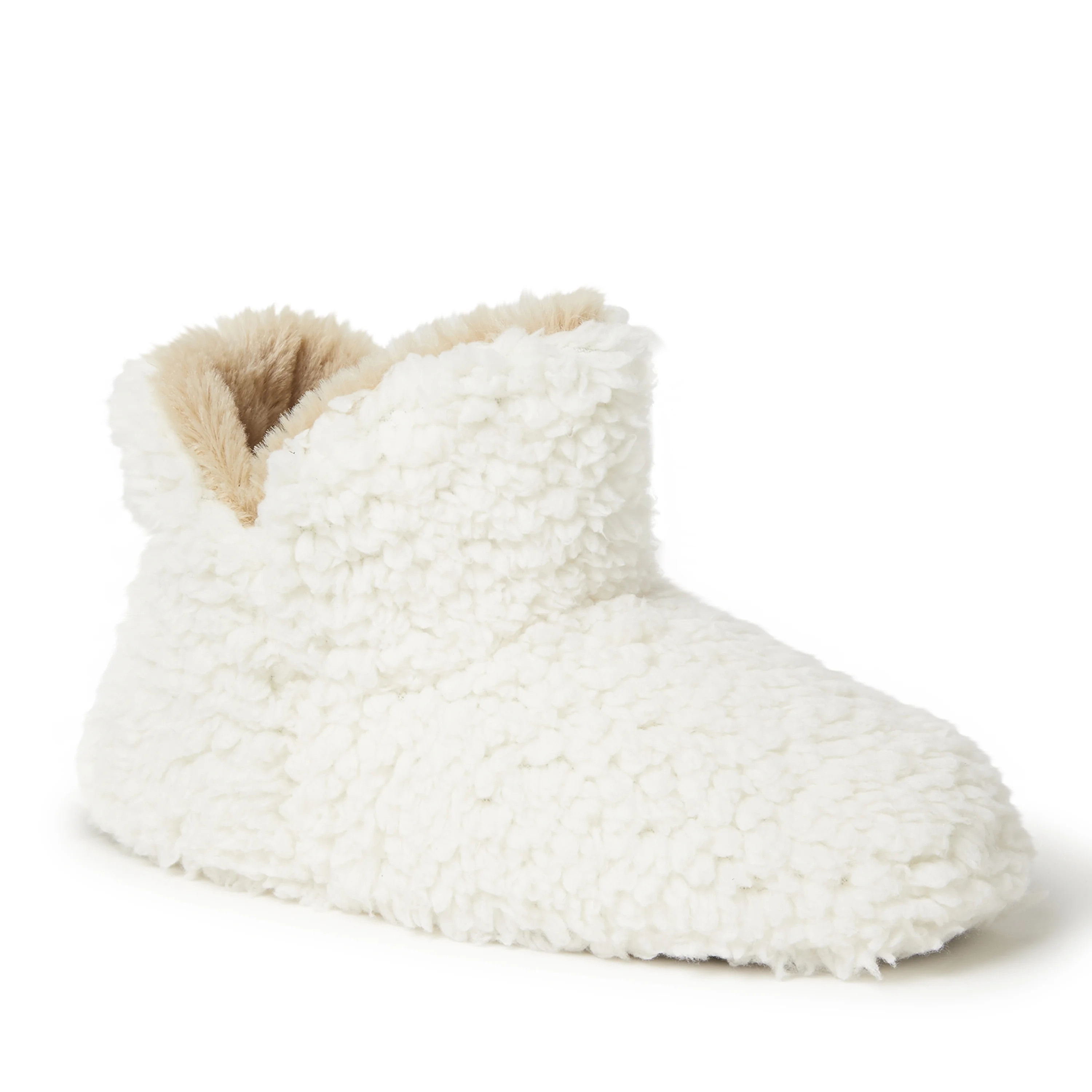 Dearfoams Womens Chelsea Shaggy Pile Bootie Slippers - Walmart.com | Walmart (US)