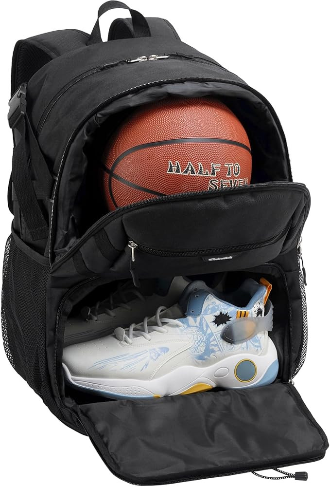 Basketball Backpack with Shoe Compartment Large Basketball Bag with Ball Holder for Men Women Gym... | Amazon (US)