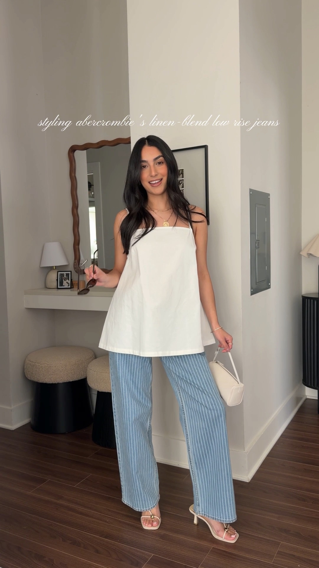 @abercrombie’s new linen blend denim collection is EVERYTHING 🤍 I wear my true size in these even though they are low rise. so comfy!

#LTKU #LTKootd #LTKSeasonal