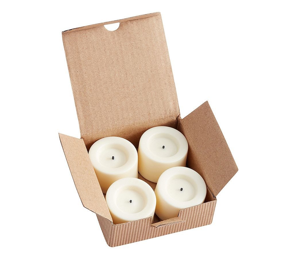 Flameless Outdoor LED Tealight Candles - Set of 4 | Pottery Barn (US)
