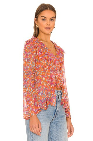 Nina Printed Top in Tulips Ditsy | Revolve Clothing (Global)