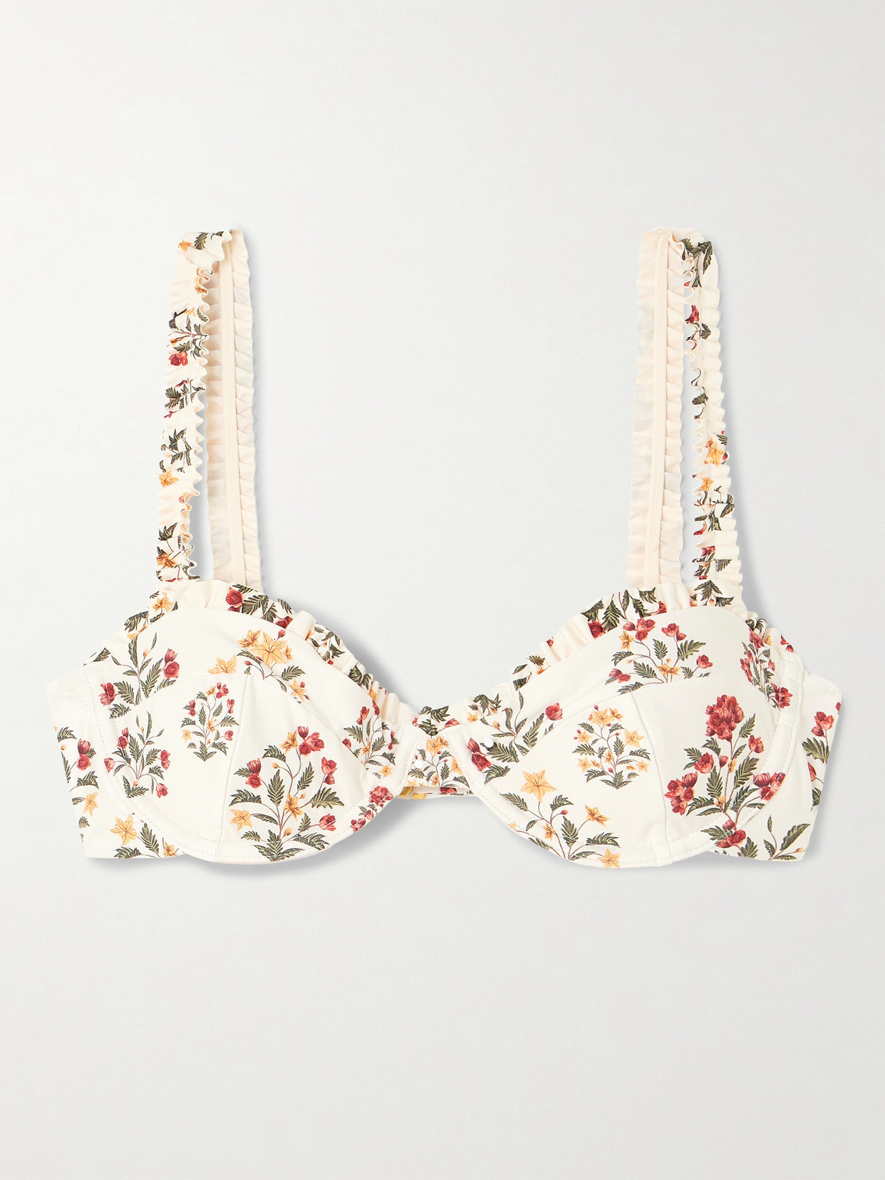 Agua by Agua Bendita - Agraz Andes Floral-print Stretch Recycled Balconette Bikini Top - Multi | NET-A-PORTER (US)