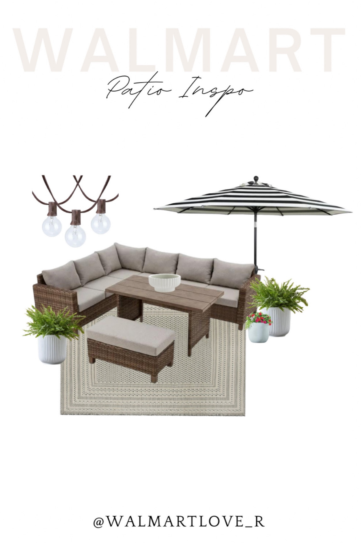 Patio Inspo Idea from Walmart!  

Walmart Hime Decor

#LTKhome #LTKSeasonal