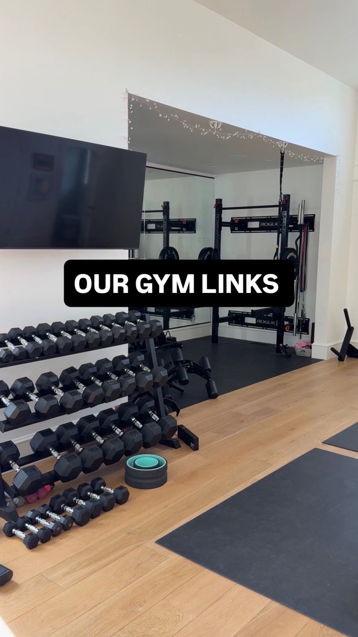Most of our equipment is from Rogue and I couldn’t recommend them enough. I’m not able to link those things but I’ve linked other things we have and other similar items. Let me know if you have questions!! 

#LTKHome #LTKfitnessgoals