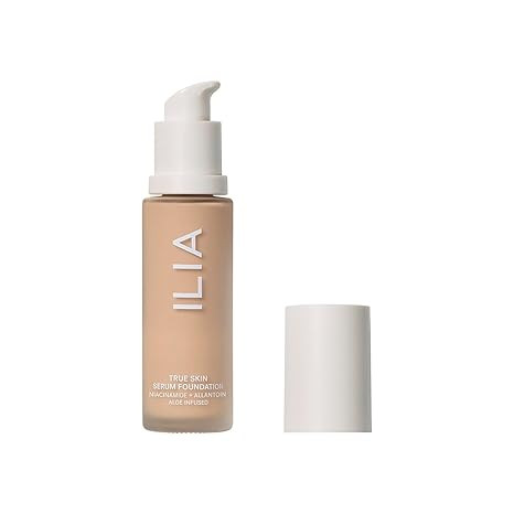 ILIA - True Skin Serum Foundation | Non-comedogenic, Cruelty-Free, Vegan, Weightless Feel, Builda... | Amazon (US)