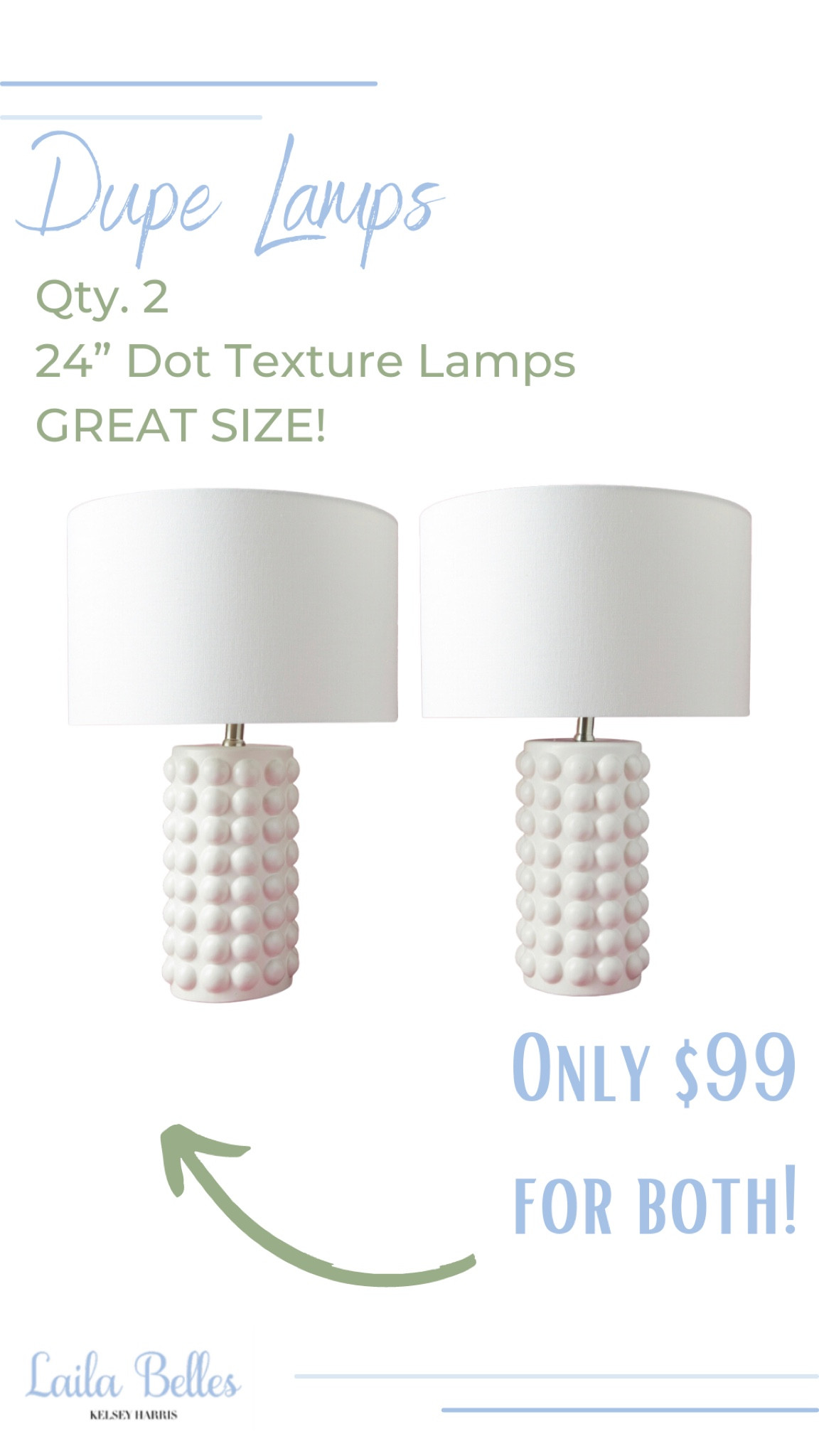 GREAT lamp dupe! For $99 you get 2 24” dot lamps! Lowest price I’ve seen BY FAR!!
.
.
#homegoodsfind #lampdupe #dotlamp

#LTKhome
