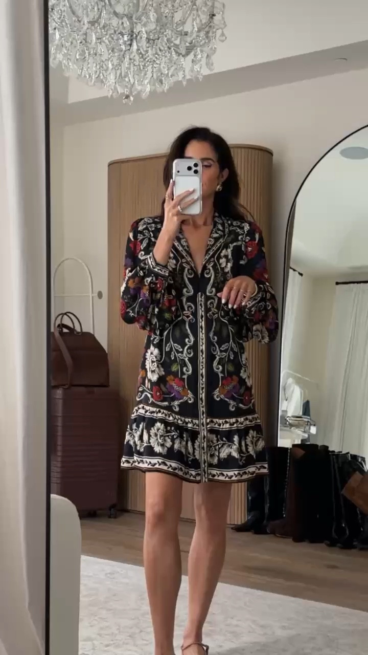 The word that comes to mind when I out this dress on is luxurious! It is so silky and I love the print for vacation. Can easily be dressed up for dinner. I’m just shy of 5-7” wearing the size small

#LTKSeasonal #LTKgrwm #LTKootd