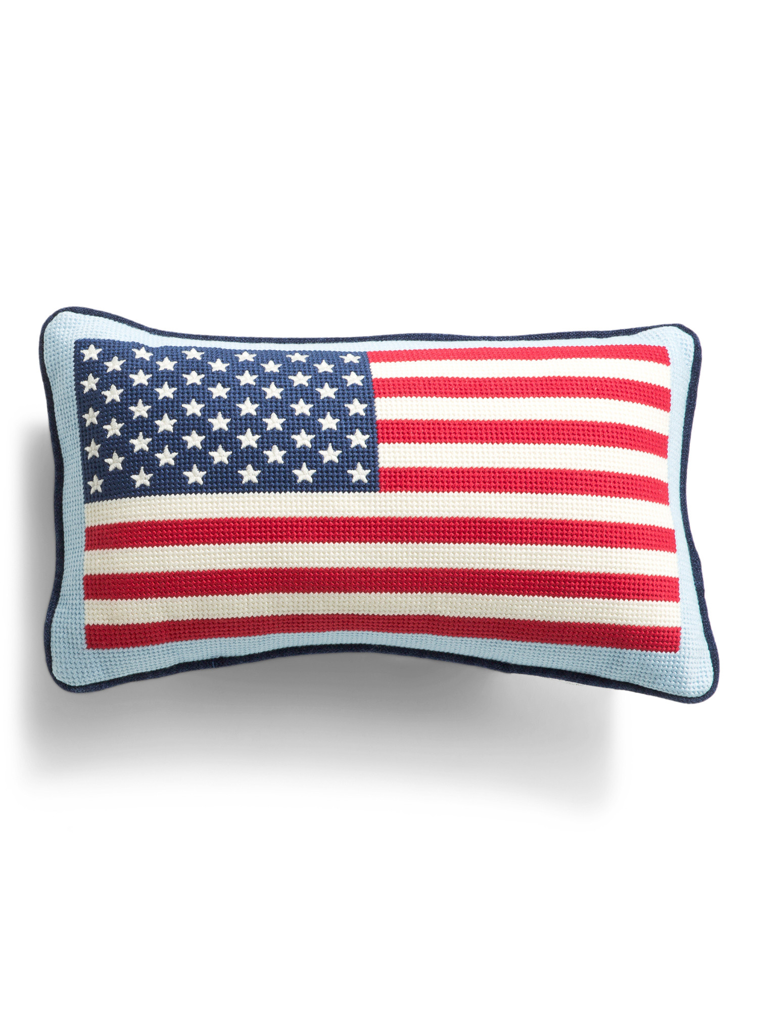 9x15 Americana Flag Needlepoint Pillow | TJ Maxx