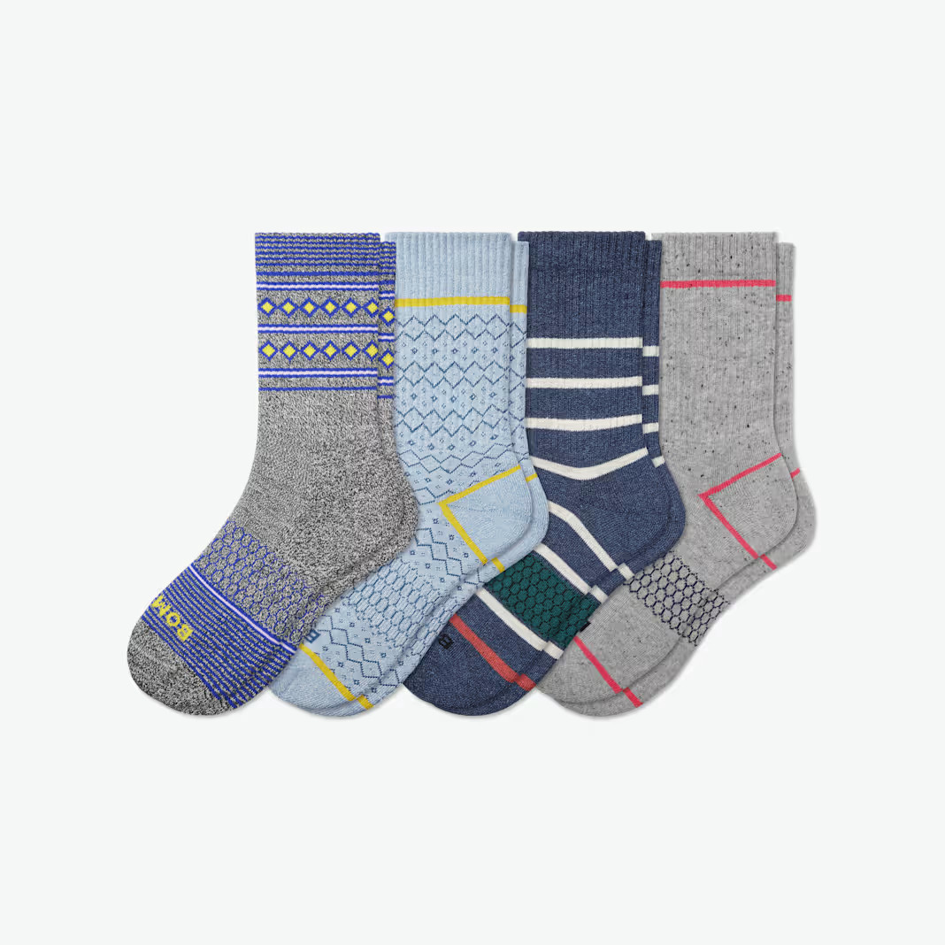 Youth Holiday Calf Sock 4-Pack | Bombas
