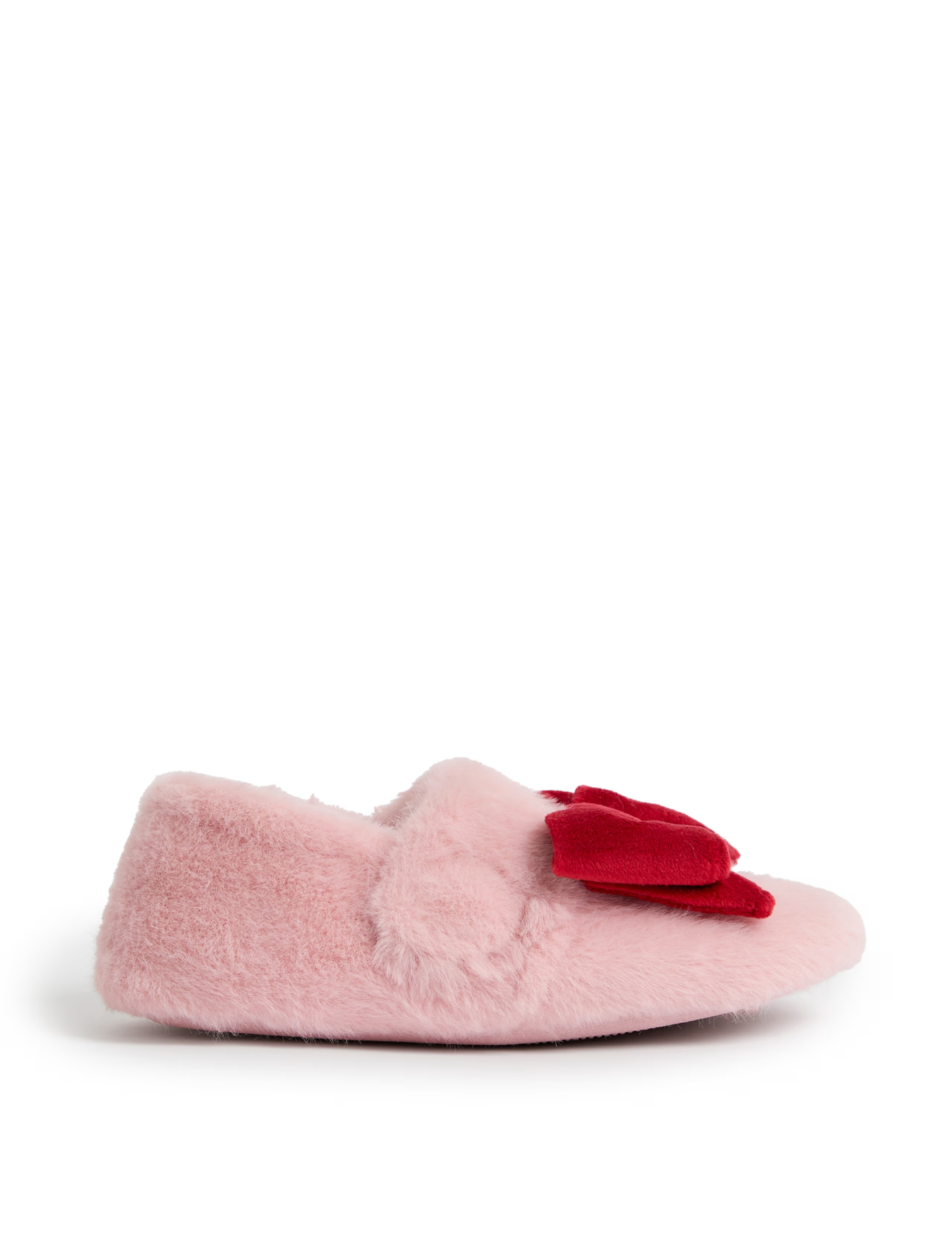 Kids' Bow Riptape Slippers (4 Small - 13 Small) | Marks & Spencer (UK)