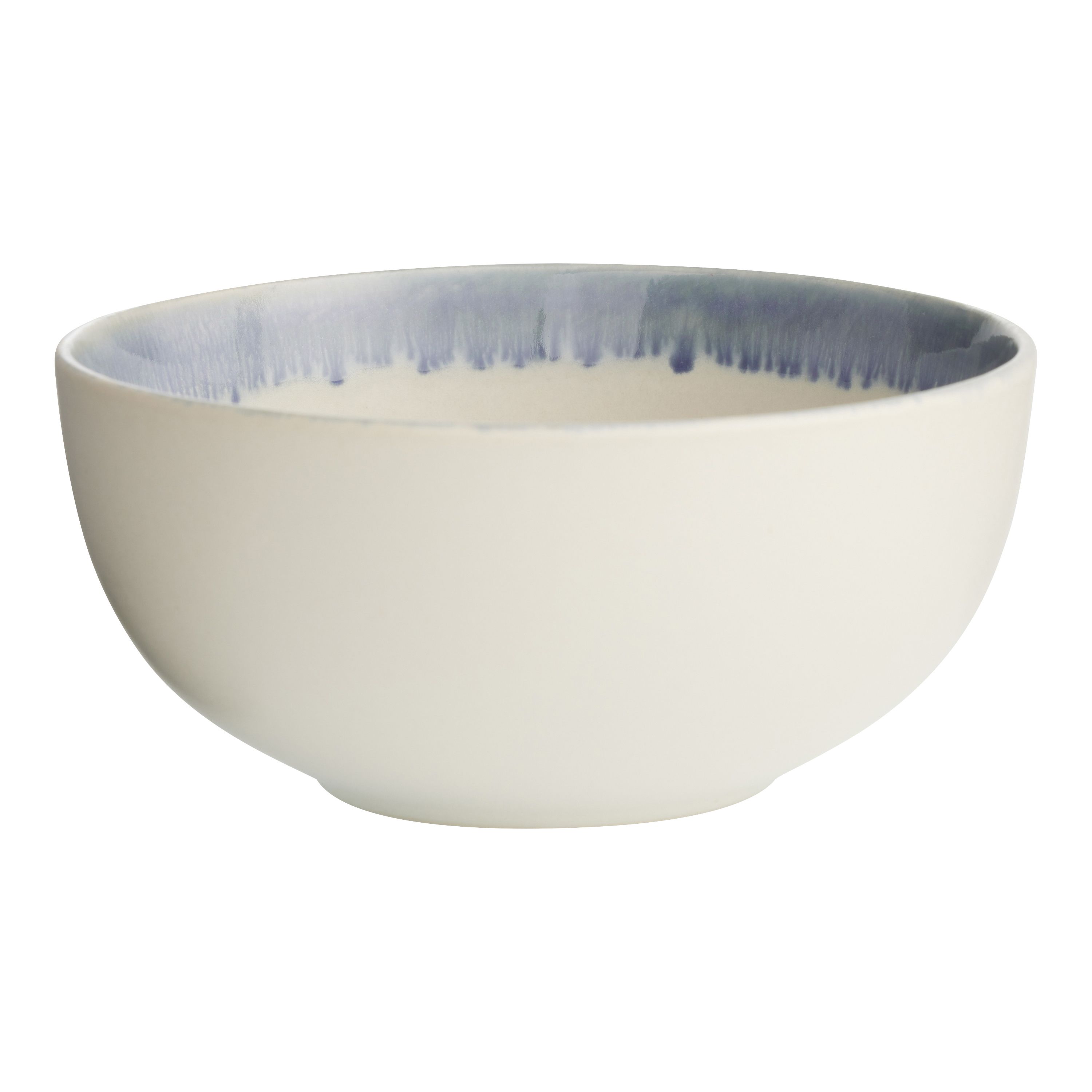 Kai Ivory And Blue Reactive Glaze Bowl | World Market
