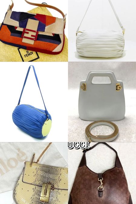 All the bags from my latest TikTok about designer bags on eBay! 
