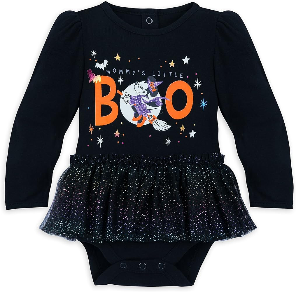 Disney Minnie Mouse ''Mommy's Little Boo'' Halloween Bodysuit for Baby Multi | Amazon (US)