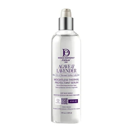 Design Essentials Agave Lavender- Weightless Thermal Protectant Serum (Step 4) 4 oz | Walmart (US)